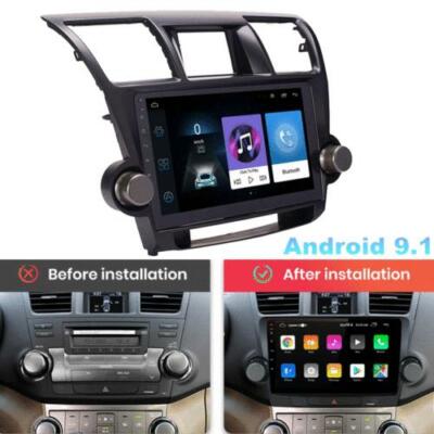 10.1'' For 08-13 Toyota Highlander Android 9.1 GPS Radio Navigation Player 1+16GB
