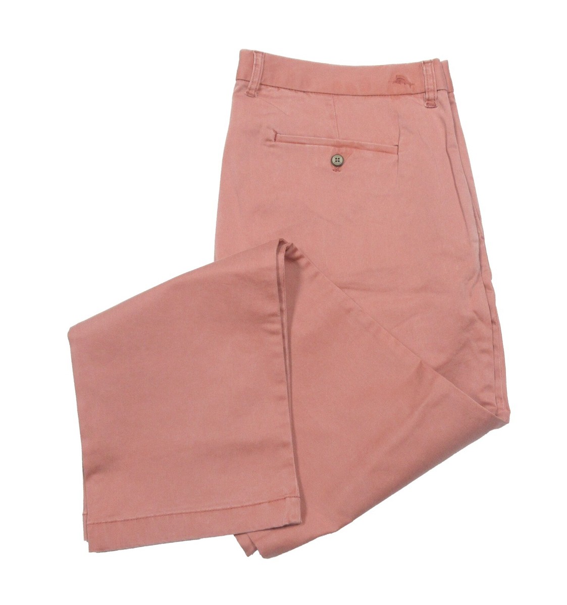 Tommy Bahama Men's Red Sunset Garment Dyed Boracay Flat Front Stretch Pants