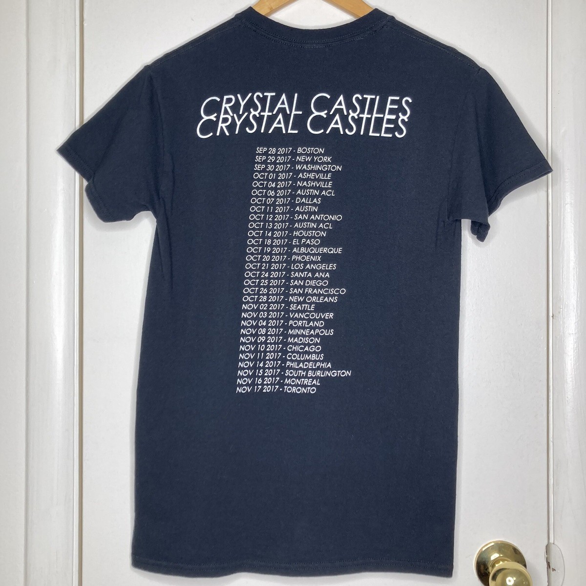 Crystal Castles 2017 Tour T-shirt Official Size Small | eBay