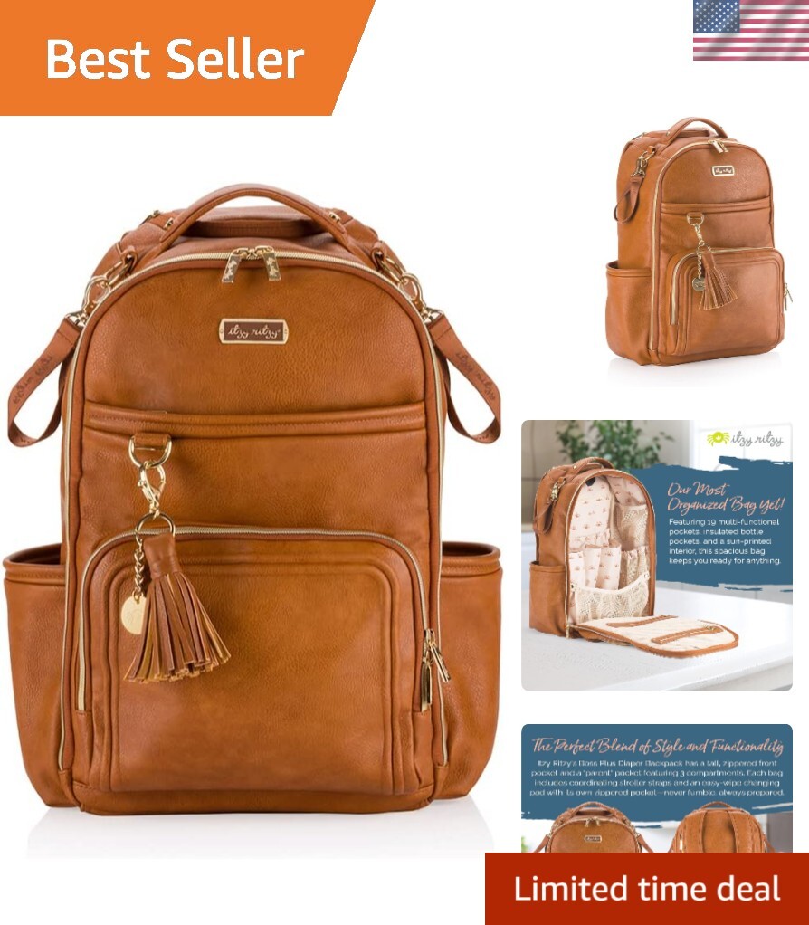 Diaper Bag Backpack – Large Capacity Boss Plus Baby Backpack Diaper Bag Featu...-image