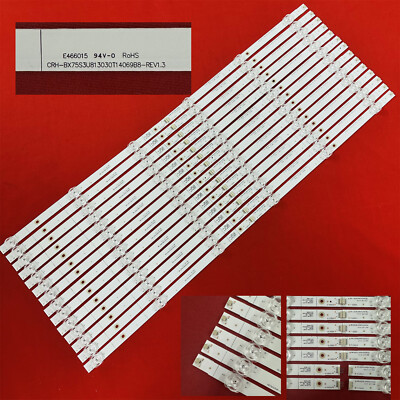 1 set LED Backlight Strips for Hisense 75R6E3 75H6570G 75E3D 75H6510G 75A6G