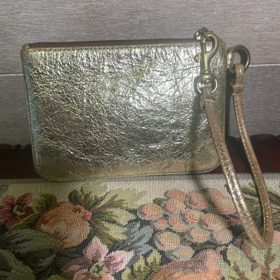 COACH 罕见罂粟金腕带手拿包 钱包 — 第 3/4 张图片