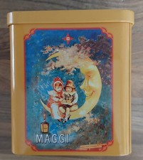 Maggi Nostalgie Blechdose mit dem beliebten Motiv " Engel auf dem Mond",