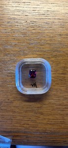 New 3ctw Cushion Cut Redish-Purple Garnet Gemstone