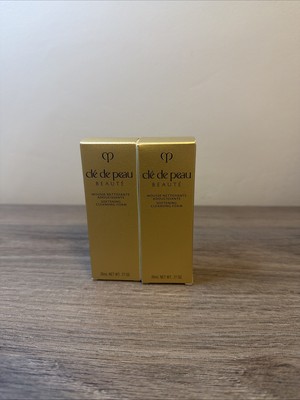 2 x Cle de Peau Beaute Softening Cleansing Foam 0.77oz / 20ml Each Total 40ml