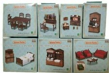 Sylvanian Families Classic Brown Furniture Complete Set Calico Critters Japan