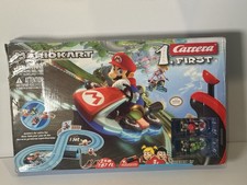 Carrera First Mario Kart Slot Car Race Track Set w/ Mario  Yoshi 20063026 NEW