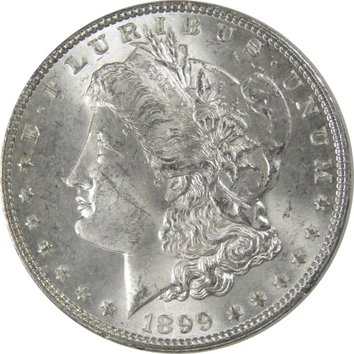 1899 Morgan Silver Dollar Uncirculated Mint State $1 Coin SKU:I24399