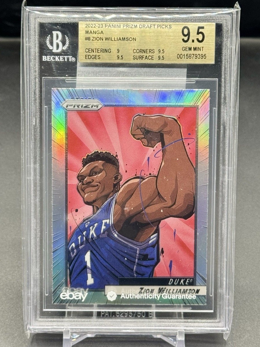 2022-23 Panini Prizm DP Zion Williamson Manga Case Hit SSP BGS 9.5
