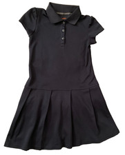 Girl's Cat Jack Black Dress Size 8 School Uniform Short Sleeve Back to School