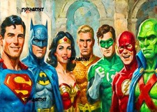 ACEO ATC Sketch - Super Hero - 1/1 - Authenticity Stamp