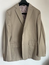 Bullock & Jones Men's Tan Blazer Sport Coat Size 44R Made In USA