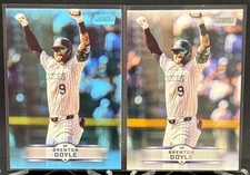 2025 Topps Stadium Club - Brenton Doyle - Light Blue Parallel & Base - Rockies