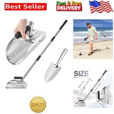 Ergonomic Stainless Steel Sand Scoop for Efficient Metal Detecting  Treasure...