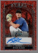 2024 Leaf trinity Ryan Sloan Red Speckle  STEEL signature 3/3 (RC)