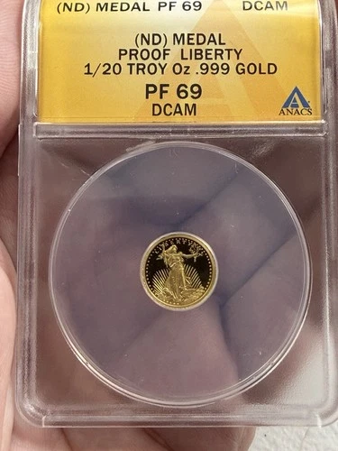 RARE 1/20 oz Proof Gold Eagle ~ ANACS PF69 DCAM Similar Look To 1/10 But Smaller