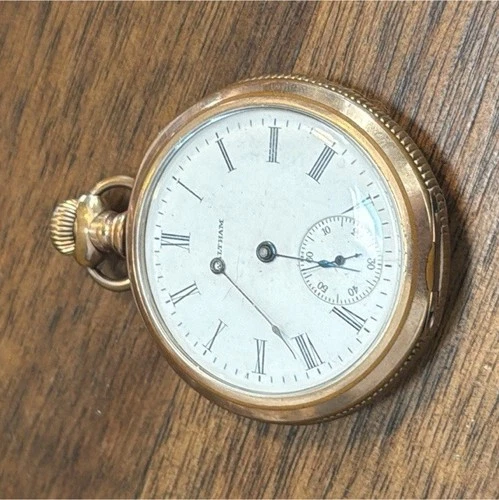 Antique Waltham Pocket Watch 17 Jewel Adjusted Dueber Planet 20 Year Case
