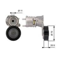 Riemenspanner Keilrippenriemen Gates T39117 FÜR Ford Volvo Spannarm