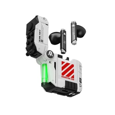 GravaStar Sirius P5 Defense Mecha Kabellose Kopfhörer Qualcomm 4036 aptX - Weiß