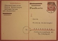 Los v. 11.09  -   Karte aus Rethen an der Leine