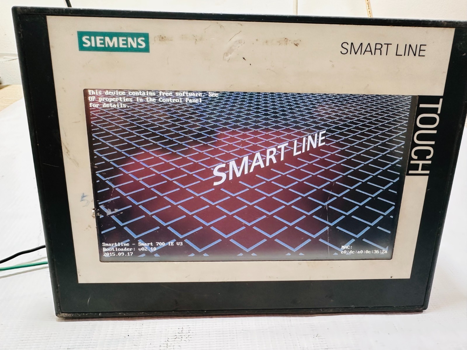 SIEMENS 6AV6 648-0CC11-3AX0 SMART LINE 700 IE V3 TOUCH PENNEL 6AV66480CC113AX0