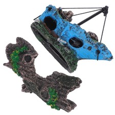 Aquarium Fish Hide Hollow Tree Trunk Decoration Decorations Resin