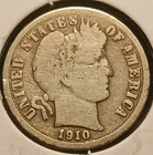 1910-S Barber Dime Good+ *Better Date*