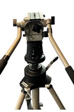 Vinten Vision 10LF Tripod System with 100mm bowl adapter, 2 arms, and tripod