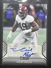 2019 Leaf Draft Autographs #BA-IB1 Isaiah Buggs Alabama Crimson Tide