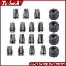 Findmall 19 pcs ER11 Spring Collet Set M14 Thread Inch Metric for Engraver Lathe