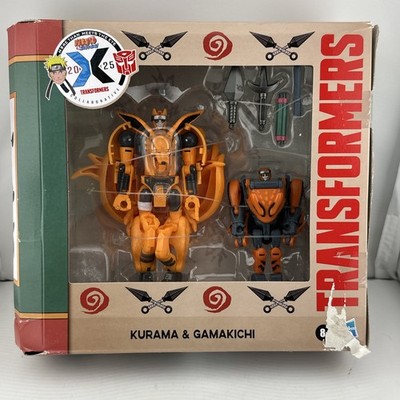 Transformers x NARUTO SHIPPUDEN Kurama & Gamakichi 7'' Figure Set New in Box