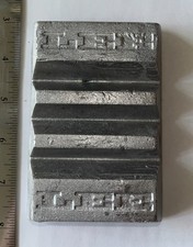 Lead Ingots - 19 lbs - Cast from Lee mold - For Weights, Lures, or Bullets
