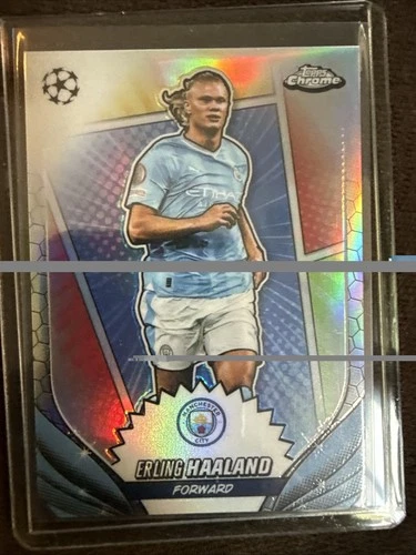 2023-24 Topps Chrome UEFA Club Competitions Hero Variation Erling Haaland #39