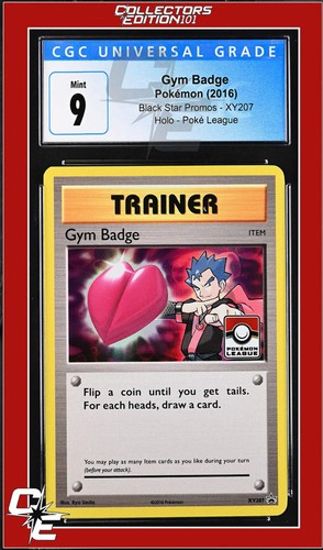 Gym Badge graded CGC 9 for sale on eBay