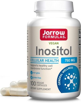 Jarrow Formulas Inositol 750mg - 100 Veggie Capsules Cellular Health Supplement