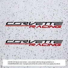 Pair Corvette Racing Combo-color Decal Vinyl Sticker For Corvette Racing Cars