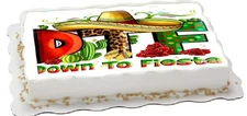 Cinco De Mayo DTF Edible Cake Image 1/4 Sheet 8.5 X 10.5 Inch