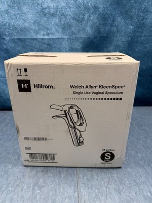 Box of 24x Hillrom KleenSpec Single-Use Vaginal Speculum Size Small Ref.  59000