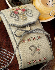 SUMMER BOW-QUET SCISSORS CASE CROSS STITCH PA...