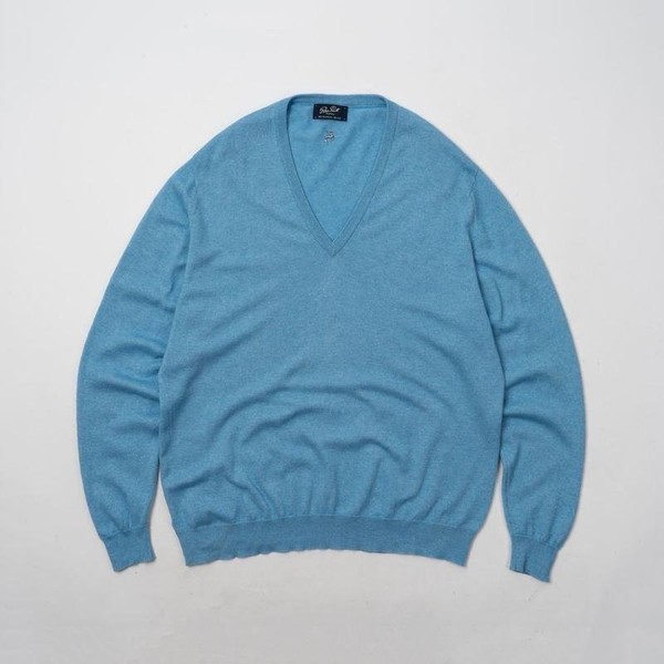 Men Petter Scott Sweater Blue Cashmere 38 / M / 46
