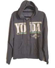 Disney Parks Star Wars Mandalorian Baby Yoda Grogu Hoodie Gray Size Medium