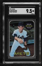 1999 Topps Reprints Finest Nolan Ryan (1969 Topps) #2 SGC 9.5 Mint+ HOF 1e22