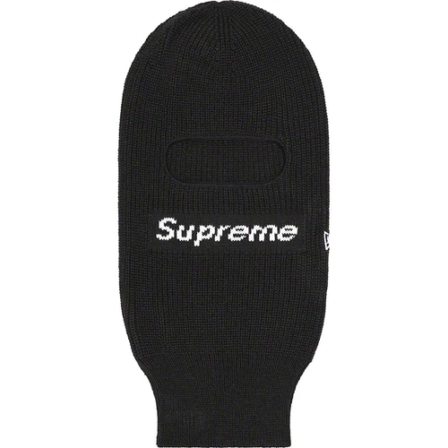 ? Masque de ski hiver Supreme New Era Box Logo cagoule noir FW22 Shiesty
