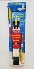 Vintage  Art Line Christmas Toy Soldier Wirl A Gig Whirligig Lawn Ornament