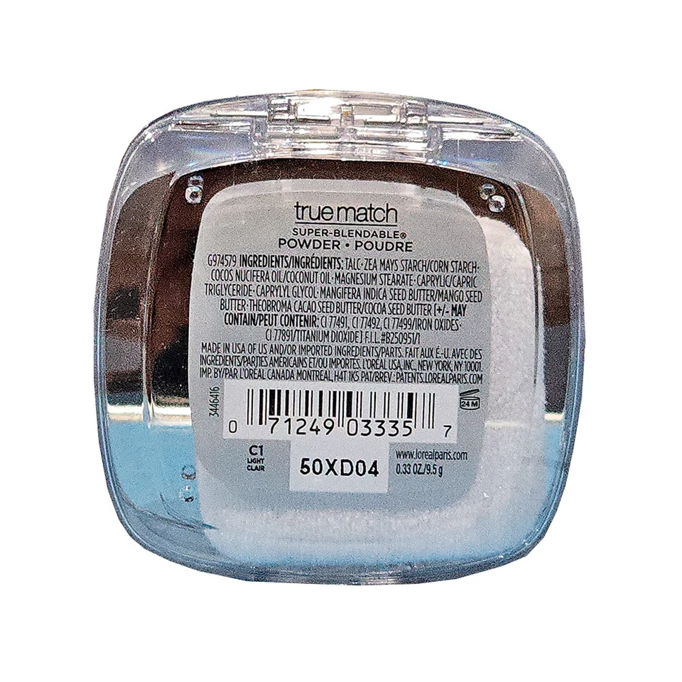 L'Oreal Paris True Match Super Blendable Oil Free Powder, C1 Light, 0.33 oz - Image 3 of 4