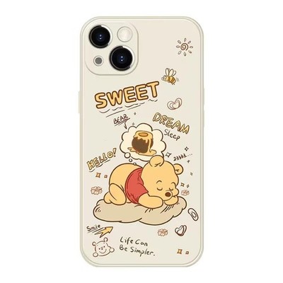 With Iphone 13 Pro Max - Winnie The Pooh Case - Cute Character Disney Phone Cas_