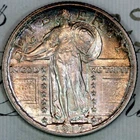 1917-P T2 FH SUPERB GEM BU MS STANDING LIBERTY QUARTER DC207 FROM MATTHEWS HOARD