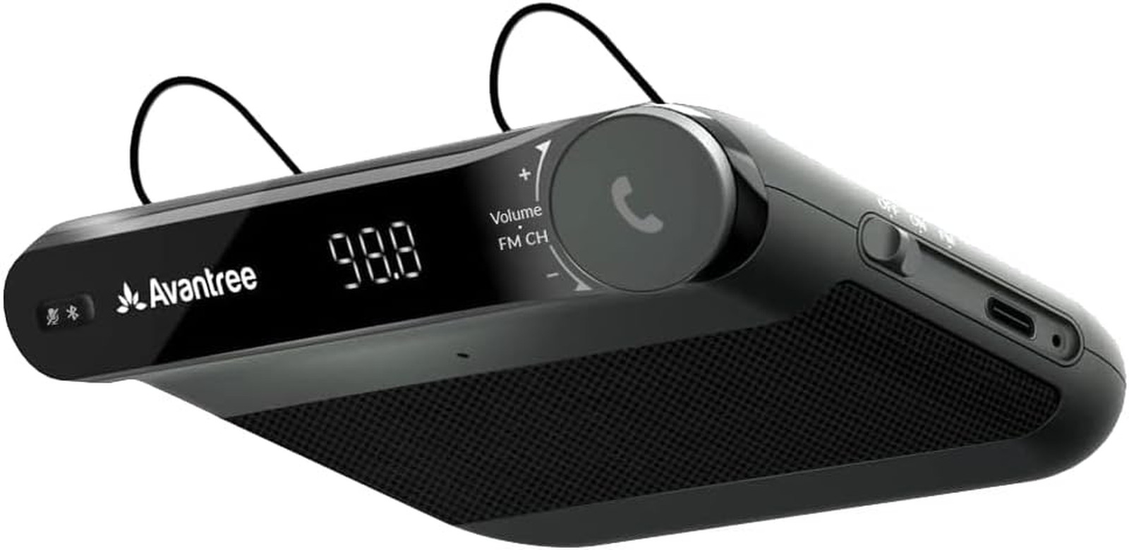 Roadtrip - Altoparlante Wireless 2-In-1 Kit Vivavoce Bluetooth per Auto per Tras