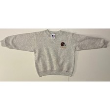 VTG USA Made Washington Redskins Russell Embroidered Sweatshirt Youth M Gray NFL