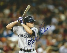 **GFA Colorado Rockies *JORDAN PACHECO* Signed 8x10 Photo J6 COA**